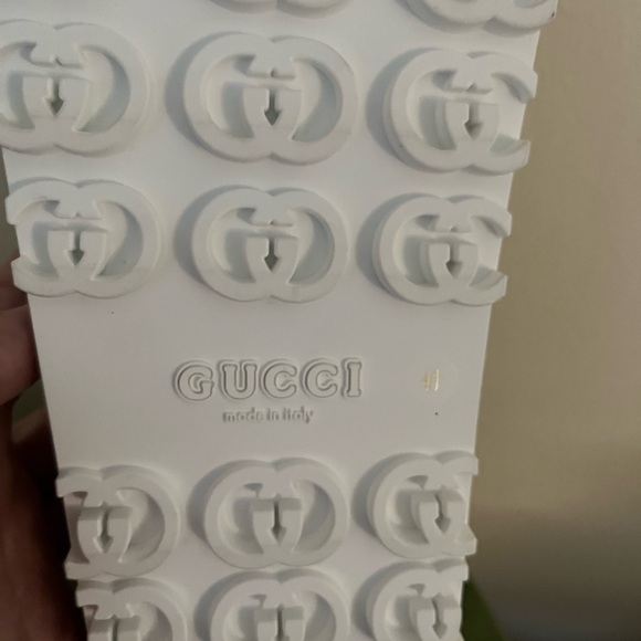 NEW GUCCI MIAMI GLITTER INTERLOCKING G PLATFORM SLIDES SANDALS G41 US 11 - Picture 12 of 13